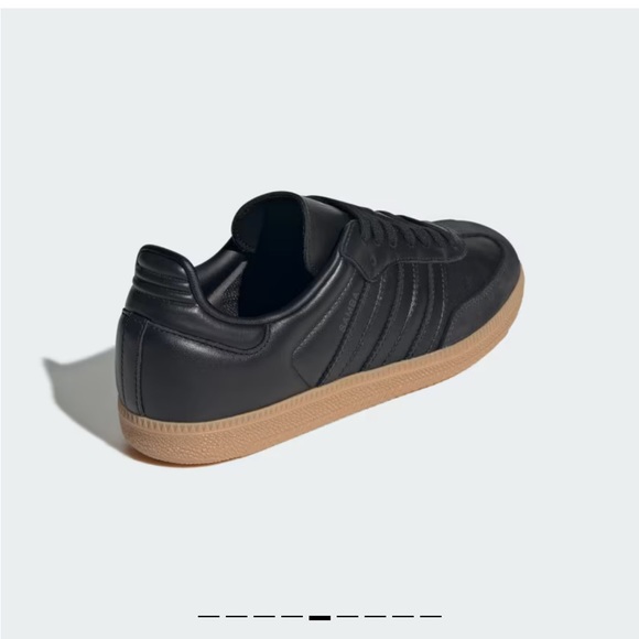 Adidas Women's Black Samba Sneakers with Gum Sole - Picture 3 of 11